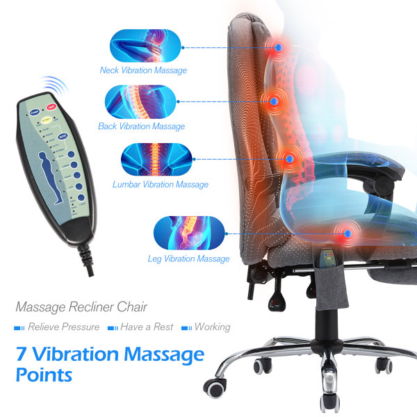 The Twillery Co.® Nola Ergonomic Heated Massage Executive Chair